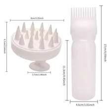 染发剂瓶、洗发刷套装 - 包括带刻度的洗发剂瓶、按摩刷、染发剂涂抹瓶、沙龙发油分配瓶、发夹、专业染发美发配件