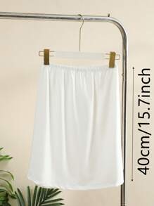 3 Pieces/2 Pieces/1Piece Hip-Wrapped Lining Skirt Bottoming Skirt Anti-Exposure Skirt,Multi-Color, Solid Color, Spring And Summer Styles,Anti Transparency And Anti Light Medium Long Skirt, Inner Lining Skirt, Lace Bottom, Anti-Static Skirt, Elastic Waistband Suitable For Slightly Overweight Girls, Suitable For Daily Wear