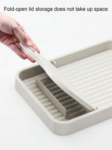 1 pièce support pliable pour couvercle de casserole, repose-cuillère, organisateur d'ustensiles, étagère de rangement pour couvercle de casserole, spatule et cuillère à soupe, accessoires de cuisine