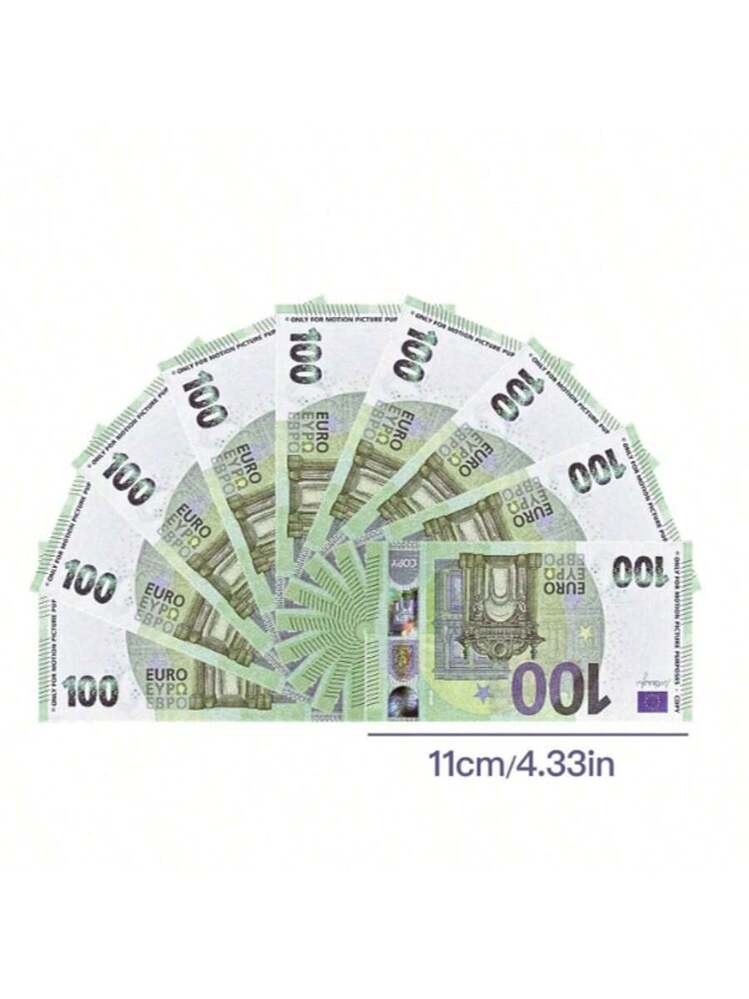 Set De 400 Billetes De Euro Falsos Tamaño Original – 4 Denominaciones (50€, 100€, 200€, 500€), Para Juegos Y Manualidades