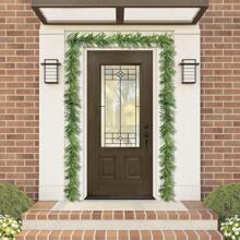 1pc Artificial Green Olive Leaf And Olive Fruit Vine, Indoor Outdoor Decor, Wedding Party Holiday Decoration, DIY Artificial Olive Leaf And Olive Fruit Hanging Garland, Table Decoration, Arch Background - Green - View 5