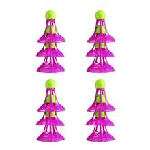 15 pièces / 10 pièces / 3 pièces / 1 pièce Volants de badminton pare-vent, Volants de badminton en plastique, Volants de badminton durables, Volants de badminton durables et résistants aux chocs
