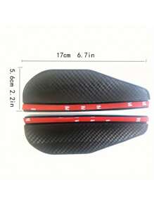 2pcs/Set Car Side Mirror Rain Eyebrow, Waterproof Universal, Rear View Mirror Rain Cover, Auto Accessories - Multicolor - View 2