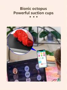 1pc Double-Sided Heart-Shaped Silicone Suction Cup, Washable Phone Silicone Suction Cup, Anti-Slip Fixed Suction Cup Phone Holder Compatible With IPhone, Android Phone, Gift For Birthday, Family, Friends Phone Stand, Phone Accessories