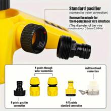 6 piezas Rociadores de césped giratorios automáticos a 360°, con 3 brazos giratorios ajustables, sistema de riego de jardín y césped de múltiples ángulos, cabezal giratorio a 360°, adecuado para huertos, viveros, jardines, céspedes, villas y riego de paisajes