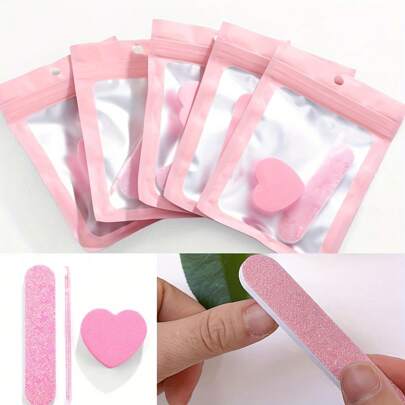 20/10/1 Stück Nagelpflege-Tools, Maniküre- und Pediküre-Set, rosa glitzernde Nagelfeile, polierende Kristallstange und formaldehyd-freie Herzform, Nagelpflegewerkzeug, geeignet für den täglichen Gebrauch in der Familie oder Outdoor, praktisch zum Mitnehmen, Reise-Muss-Habe, Geschenke für Freunde, Geschenke für Frauen, Nagelstifte, Nagelbürsten, Pediküre-Sets, Halloween-Zubehör, Reise-Zubehör, Weihnachts-Zubehör