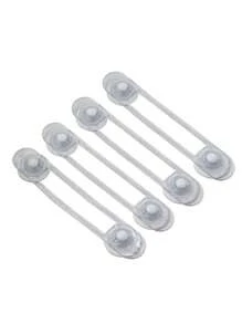 4/10 pièces Sangle souple et transparente Verrou de  enfant multifonction