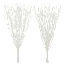 Christmas Tree Decoration Branches Simulation White With Sparkling Berry Dry Branches Decoration Christmas Decoration Sparkling Twigs Flower Garlands Small Flowers Can Be Used For Winter Christmas Home Desktop Decoration 16 Pieces Set - White - View 4