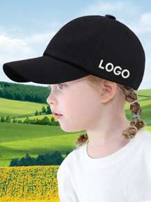 1 pièce Casquette de baseball structurée pour enfants, fermeture réglable - convient aux activités extérieures et à la broderie personnalisée. Casquette de baseball brodée personnalisée avec votre propre texte (un seul côté peut être personnalisé), convient aux garçons et aux filles