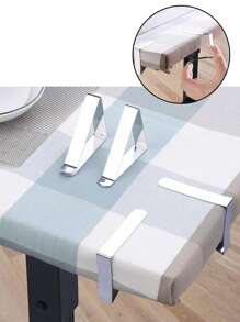6pcs/12pcsDurableStainlessSteelTableclothClips,EssentialForHolidays,Parties,AndCelebrations