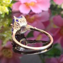 Luxury Elegant Engagement Ring,Unique Rings Jewelry For Women Bridal Ring Anniversary Gift For Her(Without Box)
