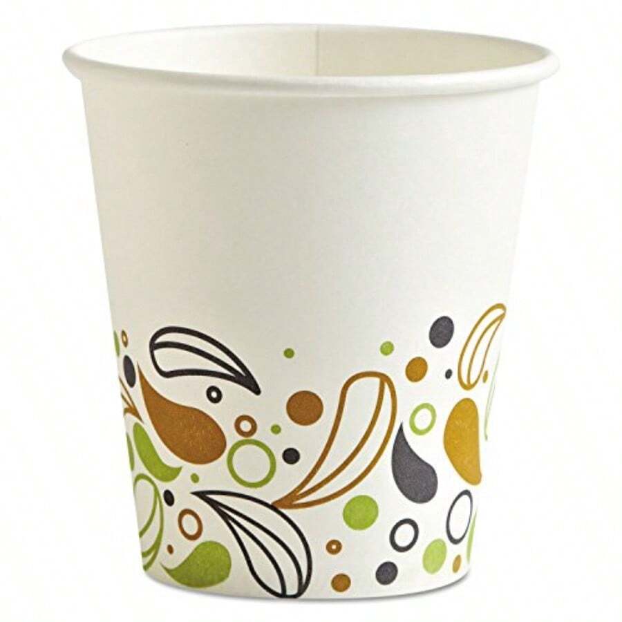 Boardwalk BWKDEER10HCUP - Deerfield Printed Paper Hot Cups - green1 - View 1