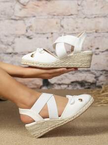 Women's Platform Wedge Sandals, New 2025 Fashion Casual Closed Toe Slingback High Heel Mule Shoes