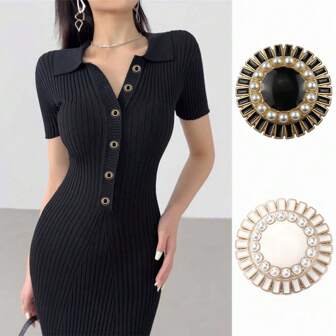 珍珠纽扣 10 件古董金柄，适用于外套夹克衬衫，波西米亚风婚礼缝纫用品，复古风格 DIY 工艺品服装配饰纽扣﻿