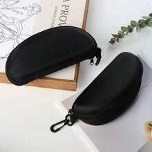 2 Peças Estojo Rígido Portátil de EVA para Proteção de Óculos de Sol com Zíper, Estojo para Óculos, Armazenamento de Óculos de Sol, Pano de Limpeza Suave e Gancho para Mulheres, Acessórios para Óculos, Estojo de Óculos de Sol com Zíper, Bolsa Portátil para Óculos Tanto para Homens quanto para Mulheres