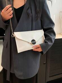 Fashion Handbag, Envelope Bag, Portable Tote Bag, Contrasting Colors, Fashionable Handbag, Change Key, Shopping Handbag, Good-Looking - Multicolor - View 4