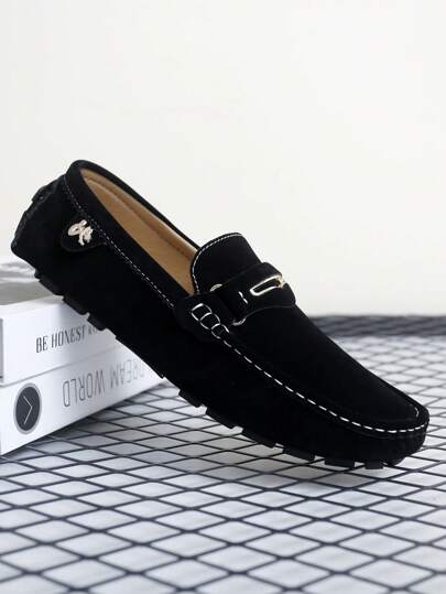 2pc 2025 Autumn New Casual Handmade Bead Loafers, Slip-On Unisex Driving Shoes, Flat Fashion Sneakers, Couple Halloween Gift