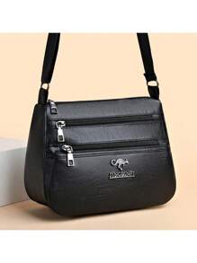 Nova Chegada 2023 Bolsa Para Mulheres Multicamadas De Toque Suave Com Grande Capacidade, Pode Ser Usada Como Bolsa De Ombro E Bolsa Transversal