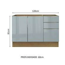 MADESA Baker's Racks - Brown and Grey - View 2
