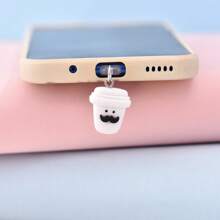 白胡子与咖啡杯手机防尘塞挂件 Type-C充电口防尘盖 情侣礼物 - 彩色 - 查看 11