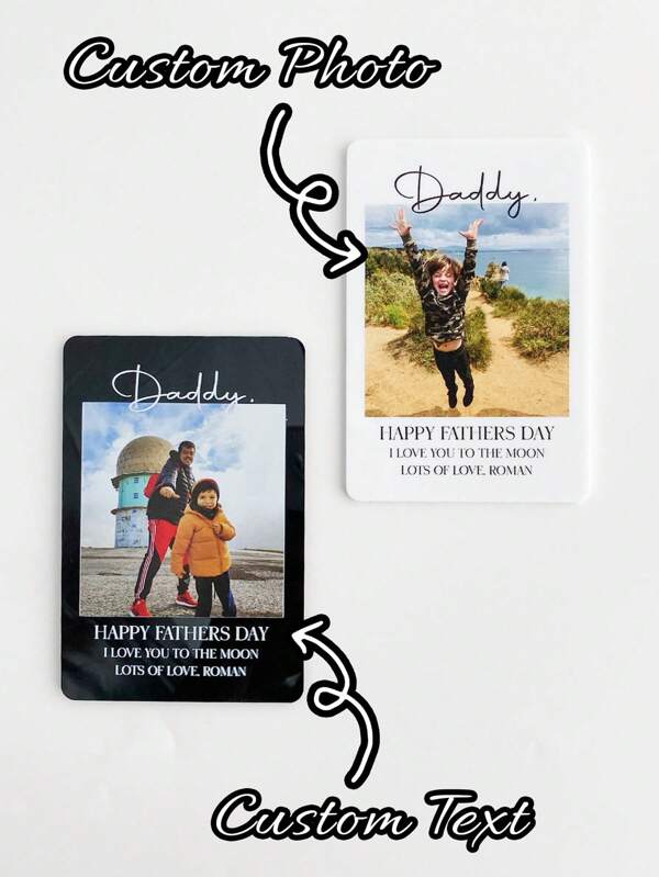 1 pezzo Calamita personalizzata con foto, calamita per frigorifero, calamita rettangolare, calamita con foto e testo personalizzati per frigorifero, souvenir personalizzato per San Valentino, regalo per fidanzato/marito per anniversario o San Valentino, stampa foto da viaggio, semplice, vintage, romantico, colore unito, decorazione per frigorifero, regalo speciale personalizzato per lei e lui, cane, gatto, mamma e papà, migliore amico, nonni, regali da sorelle e dai propri cari
