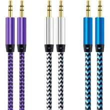90cm Fabric Auxiliary Stereo Audio Cable - Azar - View 1