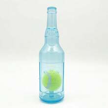 1pc Pet Squeaky Chew-Resistant Floating Rubber TPR Tennis Ball Bottle Shaped Toy, Chewing & Interactive For Large/Small Dogs
