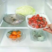 300 pièces Couvre-aliments extensibles - Extensibles, jetables, film plastique alimentaire à usage multiple | Film alimentaire inodore de cuisine, anti-poussière, hermétique | Convient à tous les formats de plateaux | Idéal pour la maison, le restaurant, le pique-nique, les accessoires de cuisine | Couvercle transparent | Plastique extensible