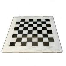 Handmade White And Black Weighted Full Marble Chess Game Set - 15 Inches - 1 - View 4
