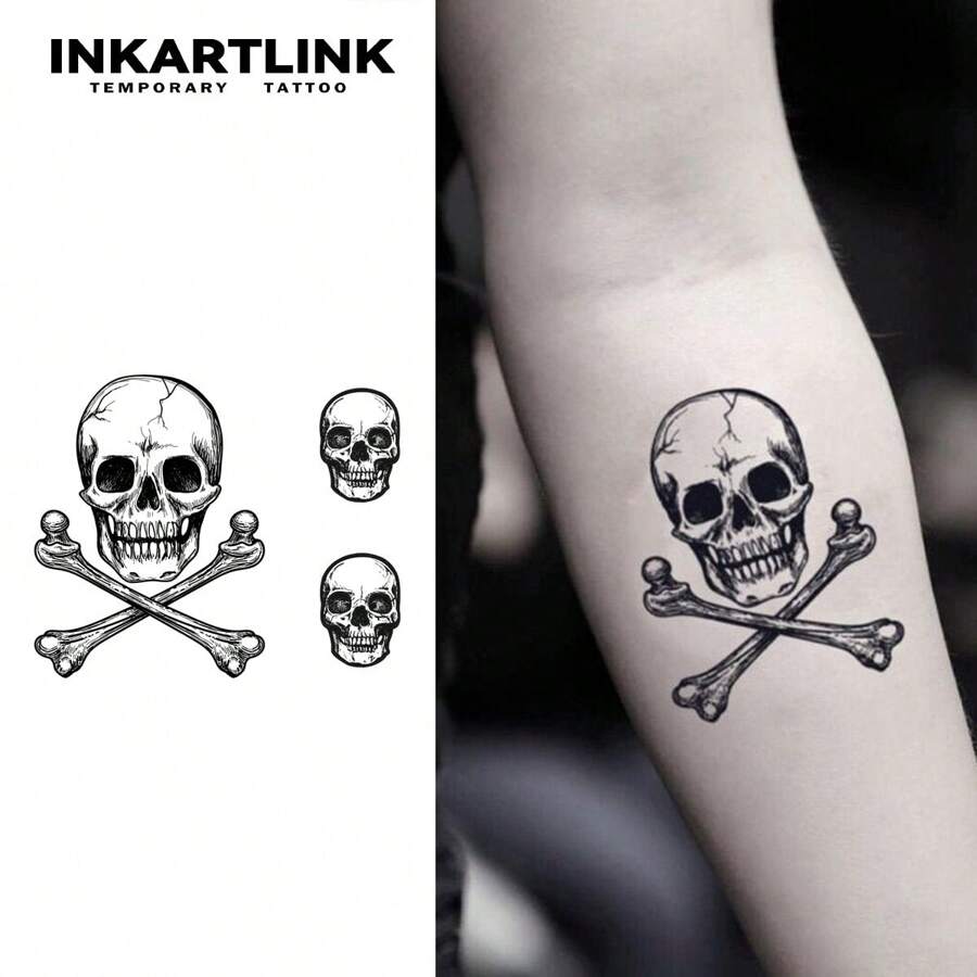 INKARTLINK revolutionäre Technologie temporäre Tattoos, semi-permanente Tattoos, realistische Tattoos, Schädel Design, Herz Tattoo, wasserfest, authentisches Tattoo Aussehen, Nische Design Tattoos, Saft Tattoos, Pflanzen Tattoos