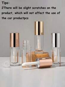 2pcs Empty Lip Gloss Subpackage Bottle,Subpackage Lip Gloss Empty Tube Sample Containers, Liquid Containers, Clear Container, Plastic Lip Gloss Bottles Liquid Lipstick Tubes Empty Lip Gloss Tube Transparent Lip Tubes,Clear Glossy Lip Gloss Tube With Brush, Makeup Packaging, Suitable For Daily Use And Travel