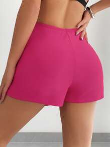 Falda-pantalón asimétrica elegante para oficina de mujer