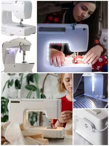 1 pezzo Barra luminosa a LED da 1,08 piedi alimentata tramite USB per macchina da cucire, con interruttore touch, dimmer touch, autoadesiva, luce calda/bianca, perfetta per decorazione domestica, artigianato e illuminazione della macchina da cucire