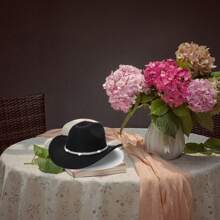 Womens Shiny Rhinestone Cowgirl Hat Wide Brim Western Jazz Cowgirl Hat Themed Party Cap - Black - View 6