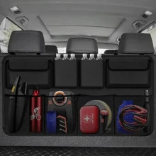 1 Paquete de Bolsa de Almacenamiento para Maletero de Coche, Bolsa Colgante Multifuncional para Asiento Trasero del Coche, Hecho de Material de Tela Oxford de Alta Calidad, Bolsa de Almacenamiento Plegable Montada en el Coche para Diversos Artículos, Bolsa de Almacenamiento Trasera de Gran Capacidad, Opción Ideal para Almacenamiento Trasero del Coche - Multicolor - Ver 4