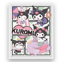 Sanrio Full Diamond My Kuromi 1 Set DIY Kits Diamond Painting Cartoon Character Wall Art Picture Of Rhinestones Home Decoration Modern