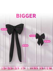 大号蝴蝶结装饰适用于婚礼、派对、生日、背景墙装饰夏季礼物海滩返校学校用品房间装饰 - 彩色 - 查看 14
