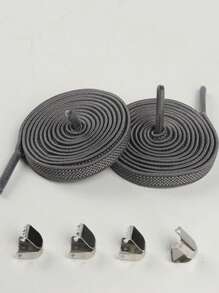 男女款弹性宽松鞋带，无需系带金属夹鞋带，百搭一脚蹬鞋，黑色、白色、彩色 - 彩色 - 查看 23