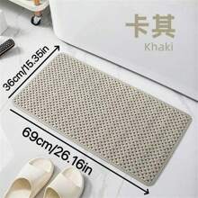 1 pezzo Tappetino antiscivolo per vasca da bagno e doccia, con fori di drenaggio e ventose, morbido e lavabile in lavatrice, accessori per il bagno, decorazioni per il bagno, tappeto per area cucina, lavanderia