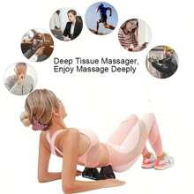 Deep Tissue U-Shaped Massage Tool | Full Body Muscle Relaxation For Neck, Back, Hips - Non-Electric Self-Massage Device - Multicolor - View 4