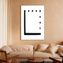 1Pc Framed Canvas Poster, Border Bl Wall Art Canvas Paintings, Ideal Gift For Bedroom Living Room Corridor, Wall Art, Wall Decor, Winter Decor, Room Decoration