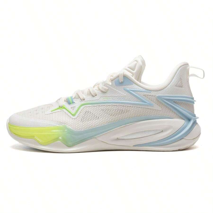 XTEP Lightly Assault 2.0 Men Basketball Shoes For On-Court Training Running 877319120003 - Sail White/Microwave Blue - View 1