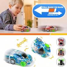 5pcs/10pcs/20pcs/30pcs Interactive Toy Cars Mini Pull Back Cars/Airplanes, Youngsters's Party Favors, Small Racing Car Carnival Prizes Classroom Rewards, Pinata Stocking Goodie Bag Fillers Birthday Toys For Girls And Boys - Multicolor - View 2