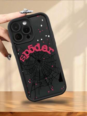 1 pieza Funda para teléfono móvil personalizada de moda cool con diseño de telaraña oscura y extraña, completamente rodeada de protección antiencciones y antichoques, compatible con Iphone 16/11PRO/7/16PROMAX/15/12Mini/15PRO/14/13/12/11/XR/7Plus/8Plus/Pro/Max/Mini/X