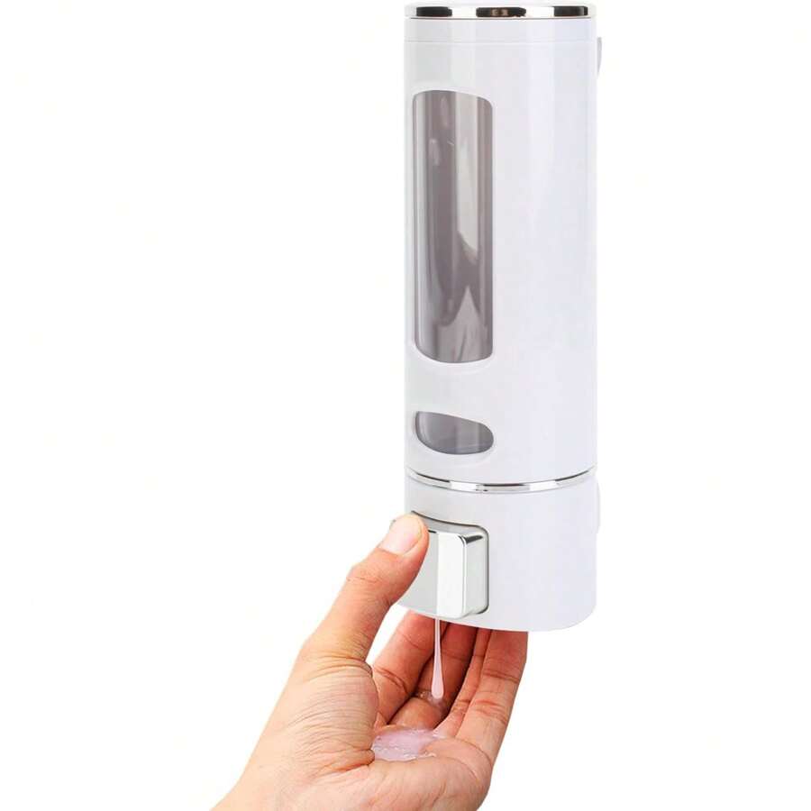 Dispensador De Jabón, 400ML Dispensador de Jabón Pared Líquido de Recargable para Baño, Cocina, Fregadero Doméstico - Blanco - Ver 1