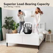 BriSunshine 4 Stück Bettstützbeine, Höhenverstellbare Metall Bettgestell Stützbeine, Bettgestell Lattenrost Stützbeine, Bettgestellfüße mit 4 rutschfesten Pads und Schraubendreher (30-32cm)