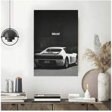 1 Pc Wall Arts Canvas Poster Blond Frank Music Ocean Poster Music Poster Movie Poster Art Poster An Ideal Gift That Brings Joy To The Heart Canvas Painting Decoration Decor For Home Gifts, Living Room, Bathroom, Bedroom,Kitchen (No Frame)