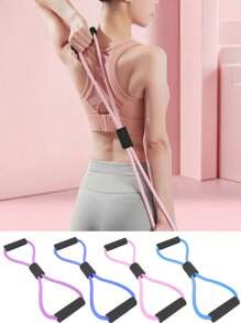 1 pezzo Esercitatore multifunzionale a forma di 8 per donne, fasce di resistenza per allenamento a casa, yoga, stretching spalle, perdita peso, modellatura del corpo, accessori palestra per vita e addome