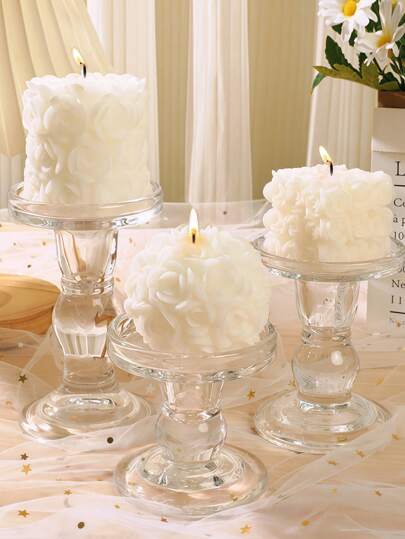 Rose Aroma Candles, Romantic Atmosphere Specialty High-End Decor, Wedding Decoration Candles, Bedroom Scented Rose Candles For Women, Suitable For Weddings, Gifts, Couples