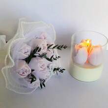 1 pieza Molde de silicona para hacer velas en 3D, molde de flor de tulipán tridimensional, molde de vela para el Día de San Valentín, velas aromáticas DIY, piedra de incienso, decoración de hogar, fácil de desarmar y limpiar, materiales reutilizables DIY, hecho a mano, regalo perfecto para mujeres, amantes de la artesanía, regalo para la mejor amiga, regalo de invierno, romántico